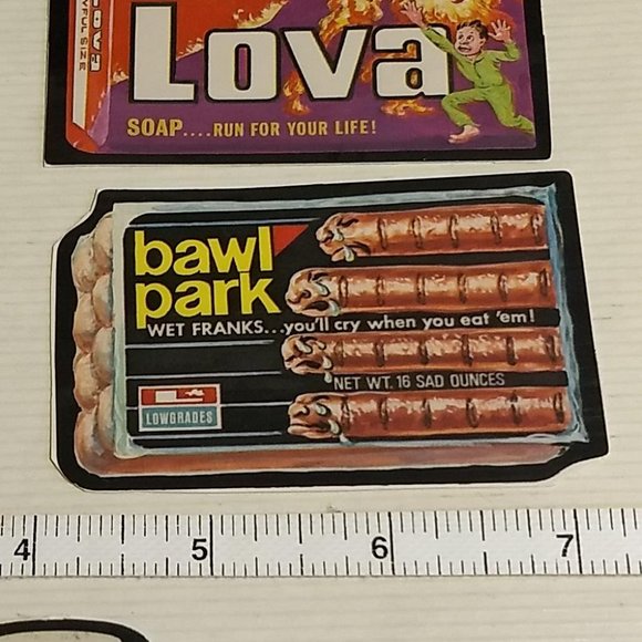 3/$25 Vintage 70s Wacky Pack rude funny large stickers x3 - Picture 4 of 4